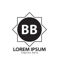 brev bb logotyp. b b. bb logotyp design vektor illustration för kreativ företag, företag, industri. proffs vektor