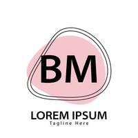 Brief bm Logo. b m. bm Logo Design Vektor Illustration zum kreativ Unternehmen, Geschäft, Industrie