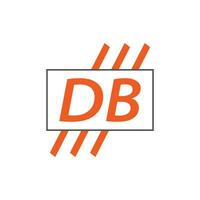 Brief db Logo. d b. db Logo Design Vektor Illustration zum kreativ Unternehmen, Geschäft, Industrie. Profi Vektor