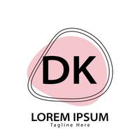 brev dk logotyp. d k. dk logotyp design vektor illustration för kreativ företag, företag, industri. proffs vektor