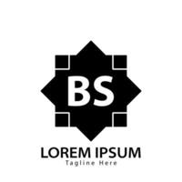 brev bs logotyp. b s. bs logotyp design vektor illustration för kreativ företag, företag, industri