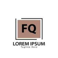 Brief fq Logo. f q. fq Logo Design Vektor Illustration zum kreativ Unternehmen, Geschäft, Industrie. Profi Vektor