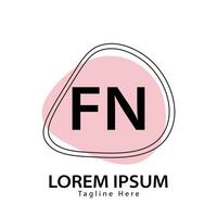 Brief fn Logo. f N. fn Logo Design Vektor Illustration zum kreativ Unternehmen, Geschäft, Industrie. Profi Vektor