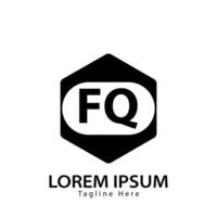 brev fq logotyp. f q. fq logotyp design vektor illustration för kreativ företag, företag, industri. proffs vektor