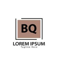 Brief bq Logo. b q. bq Logo Design Vektor Illustration zum kreativ Unternehmen, Geschäft, Industrie