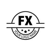 Brief fx Logo. f x. fx Logo Design Vektor Illustration zum kreativ Unternehmen, Geschäft, Industrie. Profi Vektor