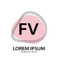 Brief fv Logo. f v. fv Logo Design Vektor Illustration zum kreativ Unternehmen, Geschäft, Industrie. Profi Vektor