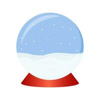 Schnee Globus Weihnachten. Vektor Illustration isoliert auf ein Weiß Hintergrund. Neu Jahre Schnee Globus.
