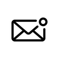 Neu Email Symbol im modisch Gliederung Stil isoliert auf Weiß Hintergrund. Neu Email Silhouette Symbol zum Ihre Webseite Design, Logo, Anwendung, ui. Vektor Illustration, Folge10.