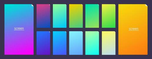 beschwingt und Sanft Pastell- Gradient glatt Farbe Hintergrund einstellen zum Geräte, pc und modern Smartphone vektor