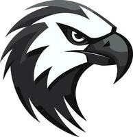Raubtier Falke Logo ein schwarz Vektor Symbol von Stärke und Elastizität schwarz Vektor Raubtier Falke ein Logo Das werden nehmen Ihre Geschäft zu das Nächster Niveau