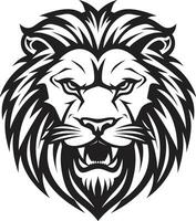 heftig Anmut schwarz Löwe Logo das Anmut von Wildheit Jagd Meisterschaft schwarz Vektor Löwe Emblem