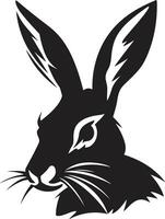 schwarz Hase Vektor Logo ein modern und minimalistisch Logo zum Ihre Geschäft schwarz Hase Vektor Logo ein Fachmann und elegant Logo zum Ihre Unternehmen