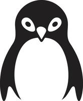 elegans i melodisk ställa in pingvin ikoner ode till de arktisk noir naturer symfoni svart emblem i isig harmoni vektor