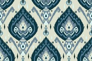 Ikat Stammes- indisch nahtlos Muster. ethnisch aztekisch Stoff Teppich Mandala Ornament einheimisch Boho Chevron textil.geometrisch afrikanisch amerikanisch orientalisch traditionell Vektor Illustrationen. Stickerei Stil.