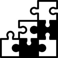 solide Symbol zum Puzzle vektor