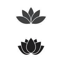 Schönheit Vektor Lotus Blumen Design Logo Vorlage Symbol