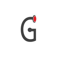 brev g konst ikon och symbol mall vektor