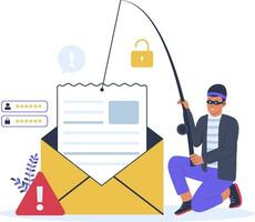 Mail Phishing Illustration Konzept vektor