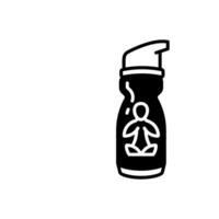 Wasser Flasche Symbol im Vektor. Illustration vektor