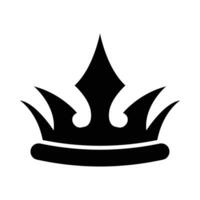 Krone Vektor Glyphe Symbol zum persönlich und kommerziell verwenden.
