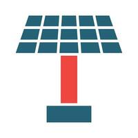 Solar- Panel Vektor Glyphe zwei Farbe Symbol zum persönlich und kommerziell verwenden.