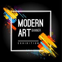 Moderne Kunst Banner vektor