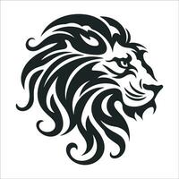 Logo Stammes- Löwe Kopf vektor