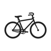 Fahrrad schwarz Silhouette Vektor Illustration, Zyklus Vektor Silhouette isoliert auf ein Weiß Hintergrund