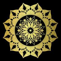 golden Mandala.Mandala de Lujo .Farbe Dorado vektor