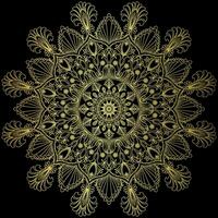 golden Mandala.Mandala de Lujo .Farbe Dorado vektor