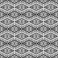 aztec och navajo stam- geometrisk pixel vektor bakgrund. sömlös samtida etnisk rand mönster. svart och vit färger. design för tyg, textil, prydnad, skriva ut, matta, boho, omslag.