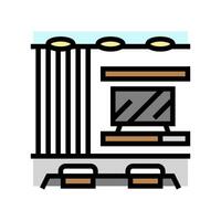 modern Zimmer Design Farbe Symbol Vektor Illustration