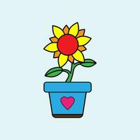 Blume Vektor Symbol Illustration Design Vorlage