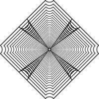 visuell av de optisk illusion skapas från fyrkant rader sammansättning, kan använda sig av för bakgrund, dekoration, tapet, bricka, matta mönster, modern motiv, samtida utsmyckad, eller grafisk design element vektor