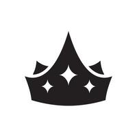 enkel krona ikon vektor illustration isolerat på vit bakgrund.