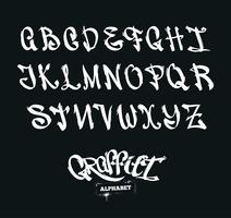 Graffiti-Alphabet vektor