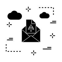 Vektor-E-Mail-Symbol vektor