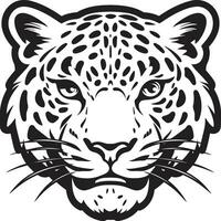 orädd nåd svart leopard vektor emblem jakt för förträfflighet svart leopard logotyp design