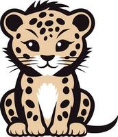 vilde skönhet svart leopard emblem i vektor stalking förträfflighet svart vektor leopard logotyp