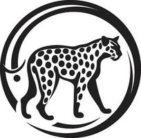 panter kraft svart vektor leopard emblem en svart panthers mark vektor leopard logotyp