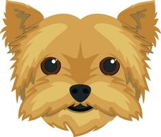 Yorkshire Terrier Hund isoliert auf Weiß Hintergrund Vektor Illustration