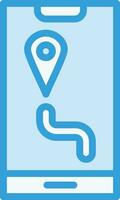 GPS-Vektor-Icon-Design-Illustration vektor