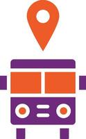 Busbahnhof-Vektor-Icon-Design-Illustration vektor