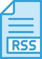 RSS-Vektor-Icon-Design-Illustration vektor