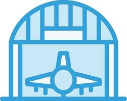 Hangar-Vektor-Icon-Design-Illustration vektor
