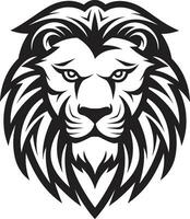 glatt souverän schwarz Löwe Emblem Exzellenz das stilvoll Lineal wild Wächter schwarz Vektor Löwe Logo das Wächter von Stärke