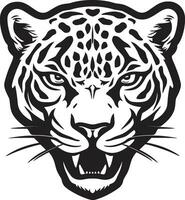 wild Eleganz schwarz Leopard Symbol im Vektor furchtlos Anmut schwarz Leopard Vektor Emblem