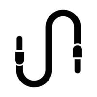 Klang Kabel Vektor Glyphe Symbol zum persönlich und kommerziell verwenden.