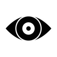 Auge Vektor Glyphe Symbol zum persönlich und kommerziell verwenden.